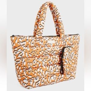 Ted Baker Leopard Print Oversized Puffer Tote Bag